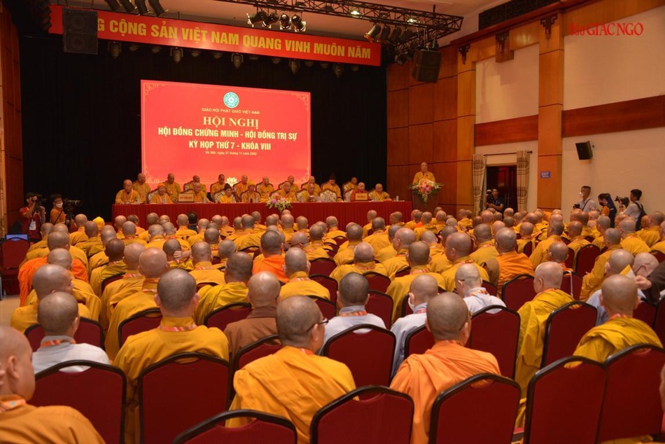 Hội nghị Hội đồng Chứng minh - Hội đồng Trị sự GHPGVN cuối khóa VIII ảnh 4