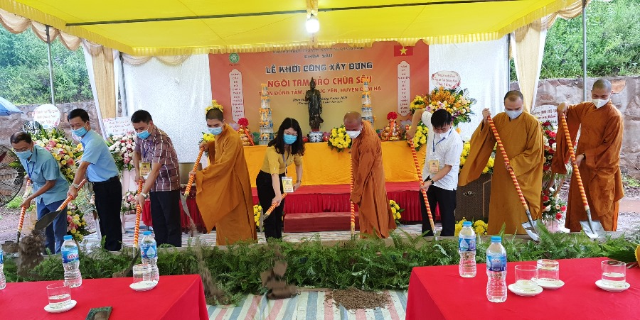 Khởi công xây dựng Tam Bảo, Chùa Trúc Lâm Đầm Hà