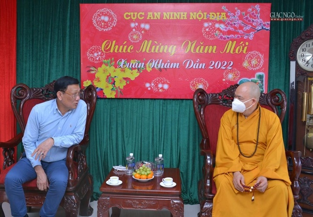 Ban Thường trực Ban Trị sự Phật giáo TP.HCM chúc Tết đến lãnh đạo Thành ủy và các cơ quan ảnh 5