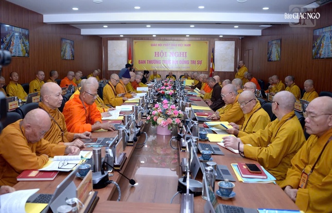 Hội nghị Ban Thường trực Hội đồng Trị sự đóng góp ý kiến, thông qua các hoạt động Phật sự quan trọng của Giáo hội để trình Hội nghị Thường niên kỳ VII - khóa IX vào sáng 22-1-2026