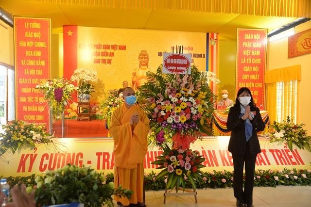 Hải Phòng: Đại hội đại biểu Phật giáo quận Kiến An nhiệm kỳ 2021-2026 ảnh 2