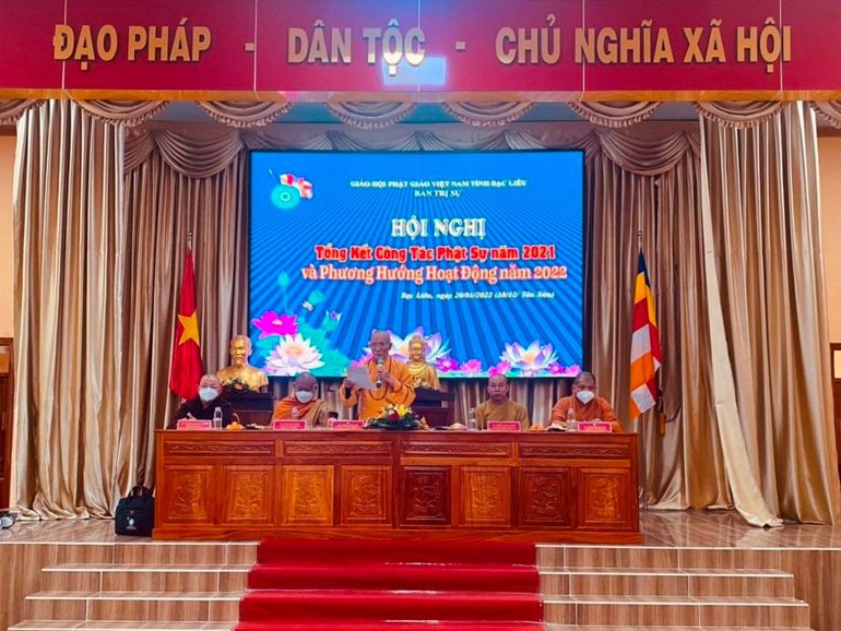 Phật giáo tỉnh Bạc Liêu tổng kết  hoạt động Phật sự, triển khai hoạt động năm 2022