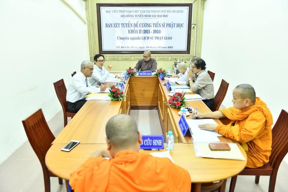 HVPGVN tại TP.HCM: Xét tuyển đề cương tiến sĩ Phật học khóa II