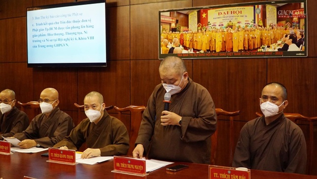 Ban Thường trực Ban Trị sự Phật giáo TP.HCM họp chuẩn bị chăm lo Tết cho đồng bào nghèo ảnh 7