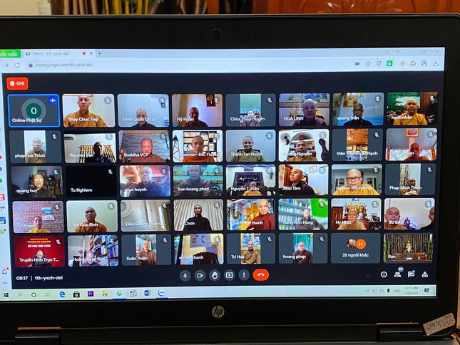 Tổ chức khoá tu Vu lan theo hình thức trực tuyến