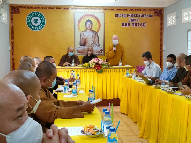 TP.HCM: Phật giáo quận 11 họp triển khai tổ chức Đại lễ Phật đản và an cư kiết hạ ảnh 2