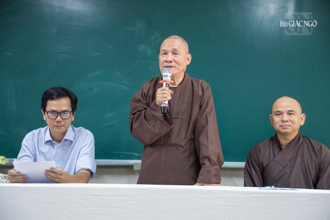Hòa thượng Thích Nguyên Giác, Trưởng khoa Phật học Sanskrit phát biểu