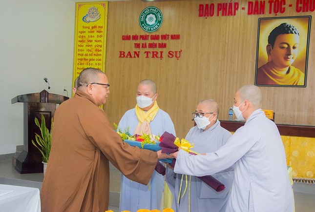 Ban Trị sự Phật giáo thị xã Điện Bàn triển khai Phật sự 6 tháng đầu năm 2022 ảnh 2