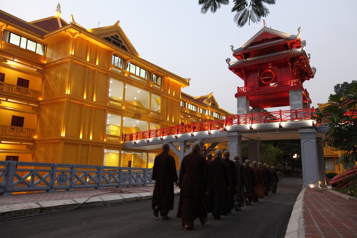 Hình ảnh đẹp về tu, học của Học viện Phật giáo VN tại Hà Nội