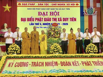 Đại đức Thích Thiện Đạo được suy cử làm Trưởng BTS Phật giáo Thị xã Duy Tiên