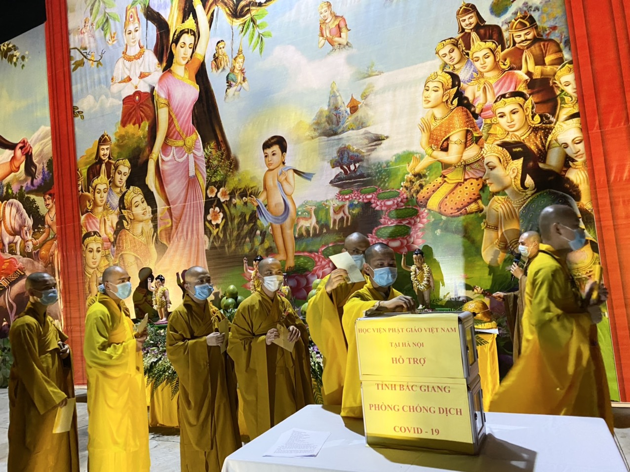Học viện Phật giáo Hà Nội: Ủng hộ tỉnh Bắc Giang phòng, chống dịch Covid-19 tại Lễ Phật đản