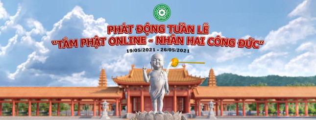 Lan toả tình thương qua chương trình “Tắm Phật online – Nhân hai công đức”
