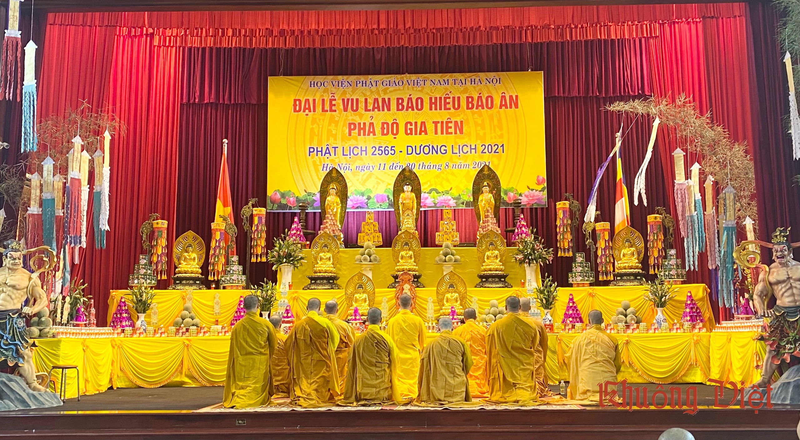 Hôm nay, bắt đầu khóa lễ Cầu siêu Vu lan tại Học viện Phật giáo Hà Nội
