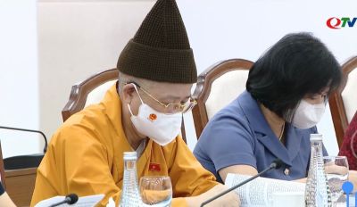 HT. Thích Thanh Quyết họp giám sát việc triển khai nghị quyết của Quốc hội tại Quảng Ninh.