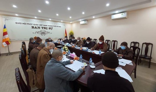 Hà Nội: Hội nghị tổng kết công tác Đại hội Phật giáo cấp huyện nhiệm kỳ 2021-2026 ảnh 1