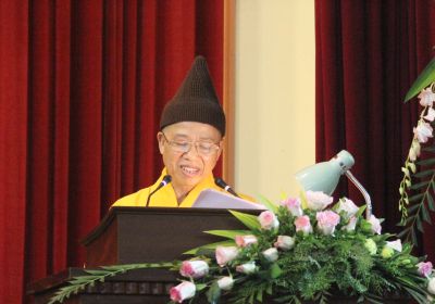 Bài diễn văn ý nghĩa của HT Thích Thanh Quyết nhân kỷ niệm 40 năm thành lập Học viện