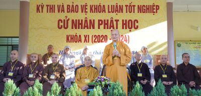 Học viện Phật Giáo Việt Nam tại Huế tổ chức thi và bảo vệ khóa luận Tốt nghiệp Cử nhân Phật học khóa XI