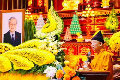 Trang nghiêm Lễ tạ pháp – Vu lan báo hiếu và Tuần lâm đệ ngũ truy tiến cố Tổng Bí thư Nguyễn Phú Trọng tại Yên Tử