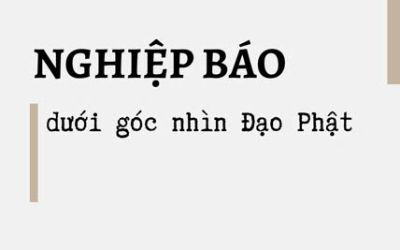 Nghiệp báo dưới góc nhìn Đạo Phật