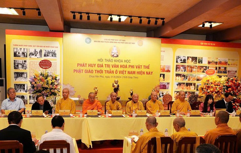 Hà Nội: Hội thảo về phát huy giá trị văn hóa phi vật thể Phật giáo thời Trần ở Việt Nam