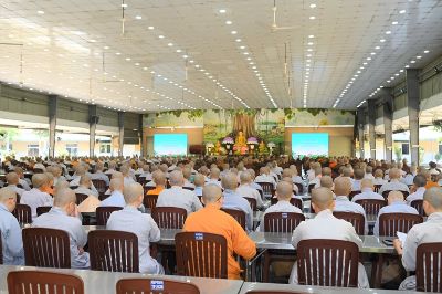 Tăng Ni sinh Học viện Phật giáo VN tại TP.HCM dự Hội nghị tuyên truyền về ứng phó biến đổi khí hậu