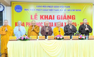 Học viện Phật giáo VN tại TP.HCM: Khai giảng khoa Phật học từ xa khóa X (2024-2028)