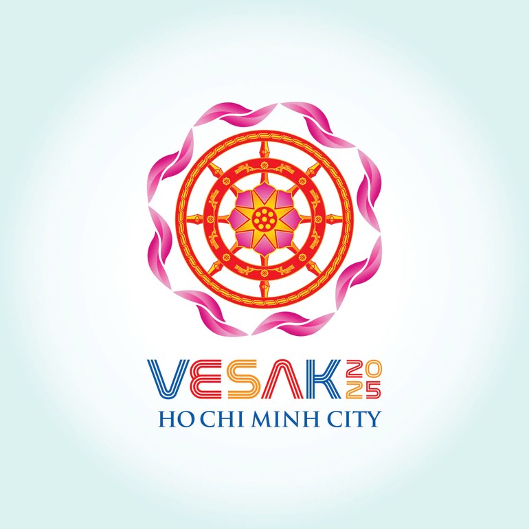Logo chính thức của Đại lễ Vesak Liên Hiệp Quốc 2025 tại Việt Nam