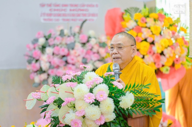 Trưởng lão Hòa thượng Thích Thiện Pháp phát biểu khai mạc